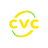 CVC brand logo in lowercase and white letters