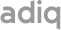 Logo da marca ADIQ em letras maiúsculas cinzas