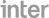 Logo da marca INTER em letras maiúsculas cinzas