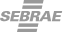 Logo da marca SEBRAE em letras maiúsculas cinzas