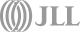 Logo da marca JLL em letras maiúsculas cinzas