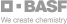 Logo da marca BASF em letras maiúsculas cinzas