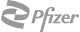 Logo da marca PFIZER em letras maiúsculas cinzas