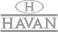 Logo da marca HAVAN em letras maiúsculas cinzas