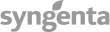 Logo da marca SYNGENTA em letras maiúsculas cinzas