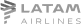 Logo da marca LATAM AIRLINES em letras maiúsculas cinzas