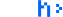 Logo da marca NFTh em letras maiúsculas e minúsculas, sendo que as letras NFT são brancas, e a letra h azul
